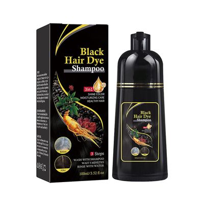 100 ml sort hår døende shampoo polygonum hår mørkere shampoo nærende hårrødder