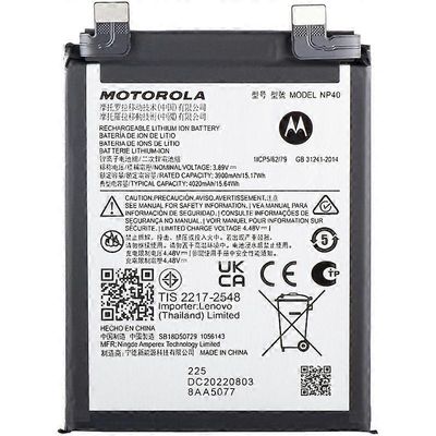 Motorola Edge 30 Neo 5G 3.89V 3900mAh Li-polymeeriakkukokoonpano (koodaus: NP40)