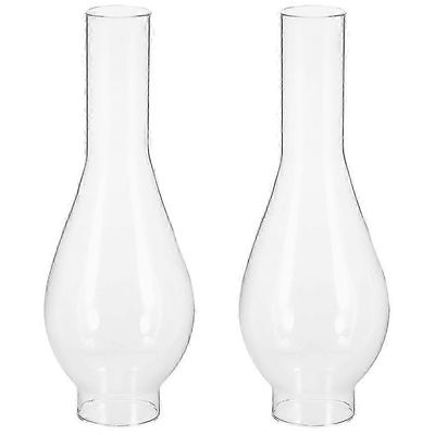 2kpl kirkas lampunvarjostin öljylampun vaihtolampulle savupiippu lasi kerosiinilamppu savupiippu Läpinäkyvä 24.50X5.00X3.60CM