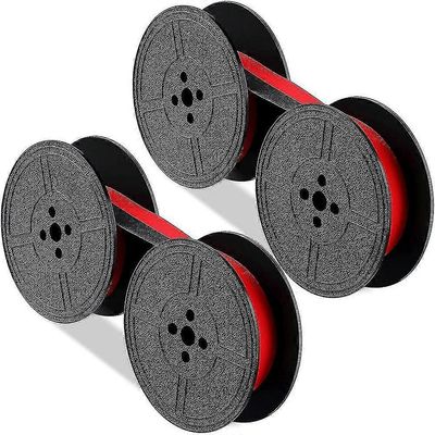 2pack kirjoituskoneen nauha twin spool kirjoituskone nauha punainen ja musta twin kelan vaihtopakkaus