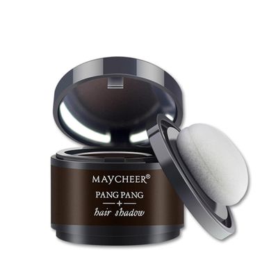 Maycheer Hairline Powder 4g Hairline Shadow Powder Makeup Hair Concealer Natural Cover Unisex Tw 01 mørk brun