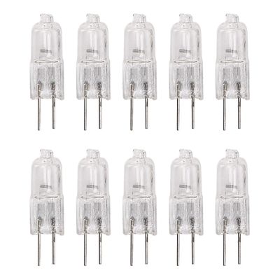 10 x G4 halogenbelysning 10w varm hvit