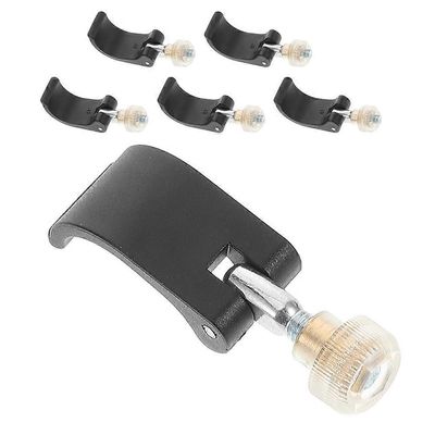 Kävelysauvan lukon tarvikkeet Vaelluskeppilukot Vaellus Kiipeily Miehet Naiset Neliön muotoinen säänkestävyys 6kpl Musta 5.30X1.70X1.30CM