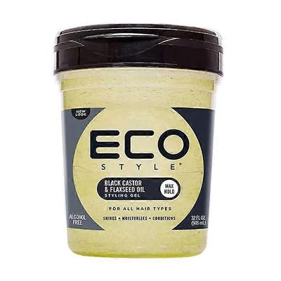 Eco Styler Eco Style Musta Risiini- ja Pellavansiemenmuotoilugeeli 946ml