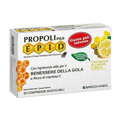 Specchiasol EPID hunaja-sitruuna propolis 20 purutablettia (Sitruuna - Hunaja)