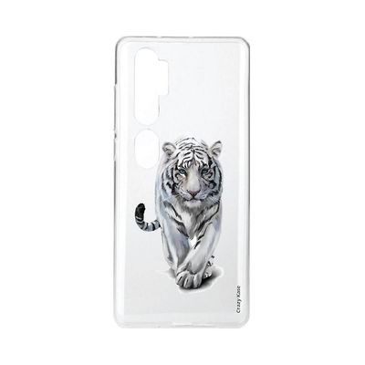Crazy Kase Skrog til Xiaomi Mi Note 10 Soft White Tiger