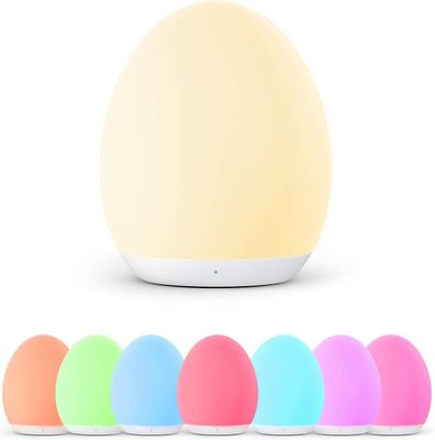 Woow VAVA LED nattlys for barn, nattlys barn USB oppladbar silikon baby søvnhjelp, berøringskontroll, dimbar, fargeskiftende nattlampe for