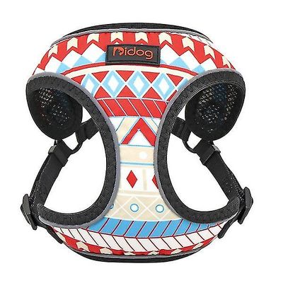 Tekstur Print Nylon Reflekterende Pet Sele vest L