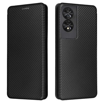 Tcl 40 Nxtpaper nahkakotelokorttipaikoille puhelimen kansi magneettinen sulkeminen Musta