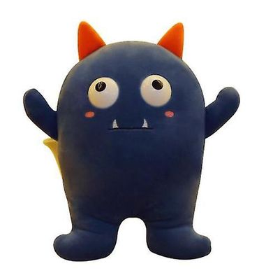 Handuo Plys Legetøj Creative Little Devil Doll Little Monster Pillow Cartoon Legetøj Gave Legetøj mørkeblå