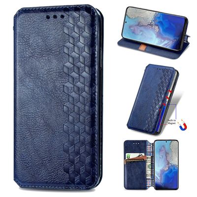 Gangxun Sag til Samsung Galaxy S20 Ultra Flip Cover Tegnebog Flip Cover Tegnebog Magnetisk Beskyttende Handytasche sag Etui - Blå