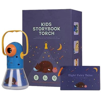 Barn Multifunksjonell Story Projektor, Lys projektor Story Projektor Barn Lommelykt Storybook Projektor, Nattlys Projektor Storybook Leketøy, Educa...