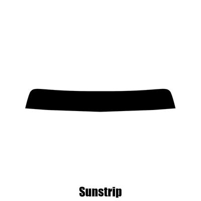 Window-Tint Sun Strip til Toyota Corolla 5-dørs Hatchback - 1998 til 2002 pre-cut sunstrip 5% limo sort