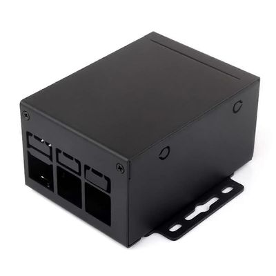Teollisuusluokan metallikotelo (D) Raspberry Pi 5:lle, suurempi sisätila, tukee Officin asentamista Black