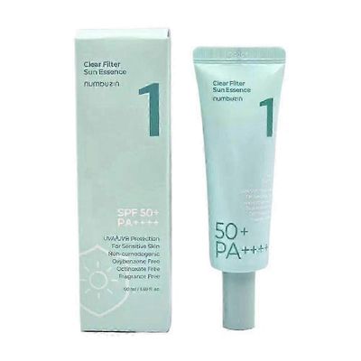2025 Numbuzin No. 1 Kirkas suodatin Sun Essence 50ml SPF50+ PA++++ K Beauty UUSI 1pc