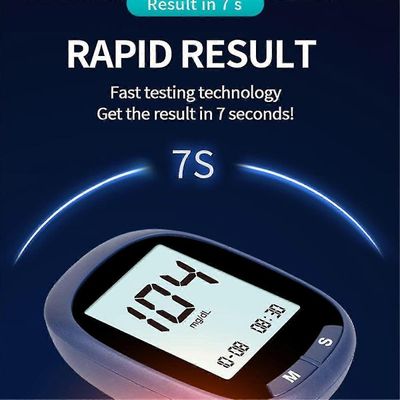 ZENGO hemoglobiinimittari hemoglobiinimittari hemoglobiinitestisarja glukometri mittaa verensokeria, 50 testiliuskaa