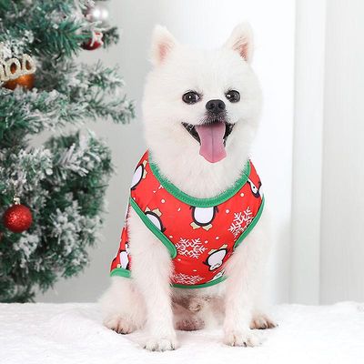 Witdreamer Christmas Dog Tøj Party Kæledyr Små hunde Cat Beklædning Pingvin XXL