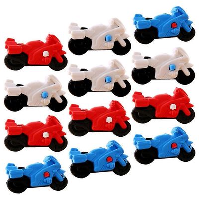 lasten pyyhekumit moottoripyörän muotoinen sarjakuva moottoripyörän pyyhekumit valikoima väri 6,3x4cm pyyhi lyijykynämerkit 12kpl Sekalaiset värit ...