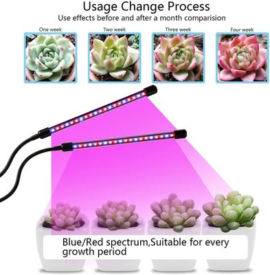 Plantelampe / plantebelysning med 2 fleksible LED-lysrør