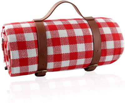 Linkrunning Picnictæppe, picnicmåtte, 150X200CM picnictæppe, strandtæppe mod sand, stor foldbar bærbar vandtæt strandmåtte, til havecampingstrand S...