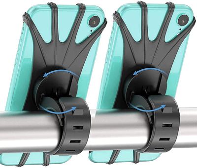 Mikasa 2 stykker anti-shake silikone cykel telefonholder