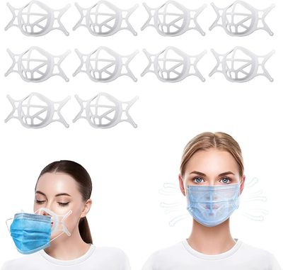 AIR 3D ansigtsmaskebeslag for at få masker til at passe skær til vejrtrækningsrum 10PCS ( Hvid)