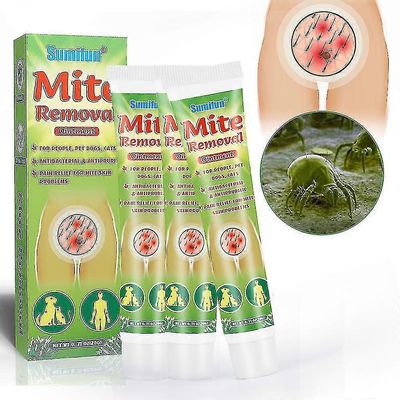 Antibakteriell Mite Fjerning Krem Kløe Pubic Lice Scabies Behandling Hudpleie 3 Stk