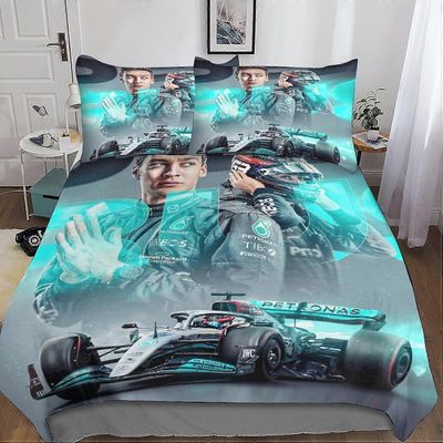 Kerota F1 kilpavuodevaatteet lapsille - pussilakanalla ja tyynyliinoilla - F1 Racing -kuvio mikrokuidulla kaksinkertaisella vetoketjulla Double200x...