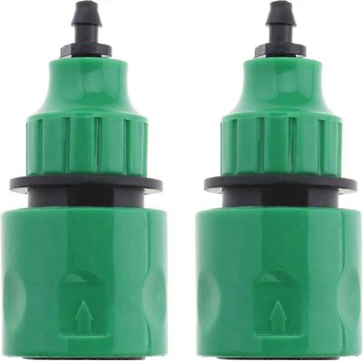 2kpl puutarhavesiletkun pikaliitin mikrokastelusovitin yksisuuntainen sovitin hanaliitinliitin sopii 8/11 mm: n 4/7 mm: n putkipuutarhan kastelujär...