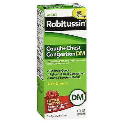 Robitussin aikuisen yskä + rintakehän tukkoisuus DM ,4 oz