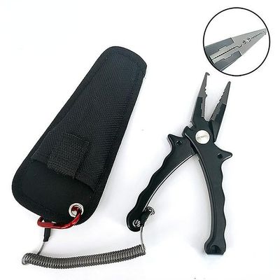 Fisketænger saltvand med lanyard og kappe