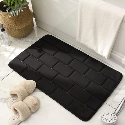 Memory vaahtokylpymatto liukumaton 31.5''x19.7'' mustat kylpyhuonematot
