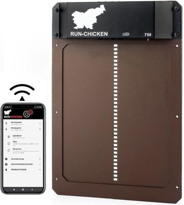 Automatisk hønsegårdsdør med batteri, lysdetektering, aften- og morgentimer, aluminium automatisk hønsegårdsdør, hønsegårdsluge, model