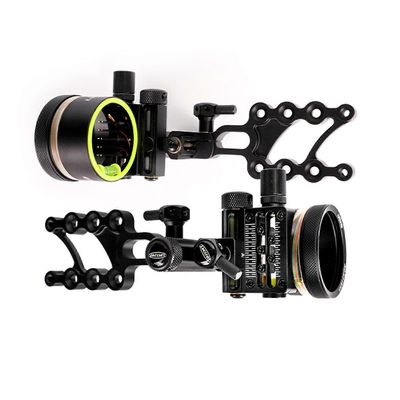 Taljajousen tähtäin, alumiiniseoksesta, 0,019 tuumaa, kuituoptinen, 5-nastainen, tähtäinvalolla yhdistelmäjousiin