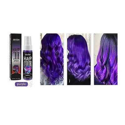 30ml 5-värinen nestemäinen suihke väliaikainen hiusväri unisex hiusten väri väri välitön väri Violetti