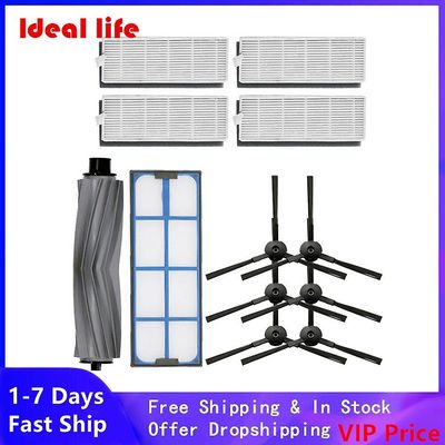 Hovedrullebørste Rengøring Side Børster Filter Svampe Primære Filter Screen For Ilife fejende Robot A8 A6 X620 X623 Vakuum Sæt