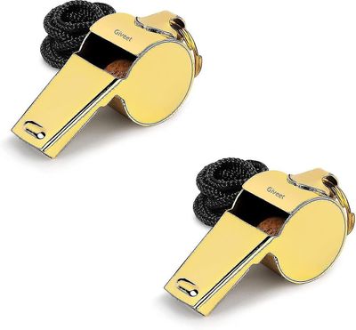 Metallinen pilli narulla, ruostumatonta terästä ja kestävä, erittäin kovaääninen erotuomari-valmentajapilli jalkapalloon, koripalloon, jalkapalloon...