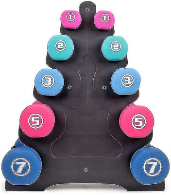 Yuntianzun hantel rack stativ, trekant og stort blad 5-tier hantel lagring vekt rack multilevel håndvekt tårn stativ for hjemme gym trening kontor ...