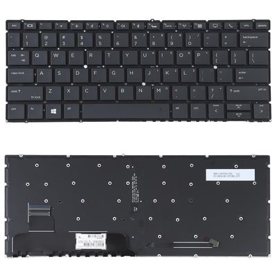 Amerikansk tastatur med bakgrunnsbelysning for HP Elitebook X360 836 For HP Elitebook X360 836 730 G5 735 G5 G6 Ikke angitt