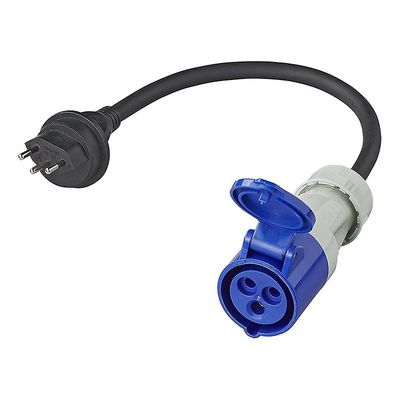 Pricenet Adapterikaapeli 40cm 3x2.5mm² Swiss stickistä CEE:hen
