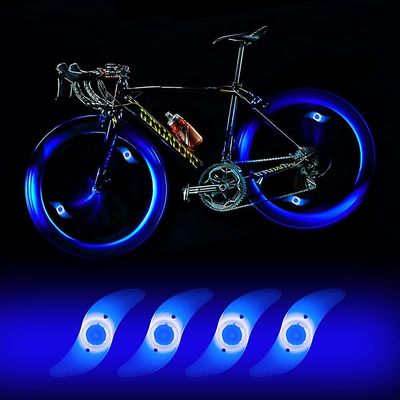 Xqday Led Bike Lights til hjul, vandtæt hjul lys med 3 Flash Modes Bike Spoke Light Brug for børn / voksen Cykelhjul Sikker Advarsel-4pcs