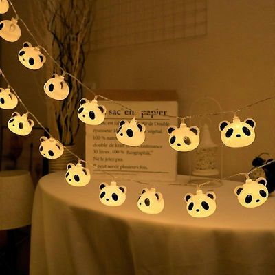 Söpö panda merkkijono valot 10/20LED keiju valaistus sarjakuva USB paristokäyttöinen LED keittiö merkkijono valo yövalaisimet huoneen valo
