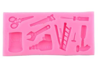 Silikone Fondant Forme 9 Hulrum Cake Fondant Moulds Chokolade Candy Tools 1pcs