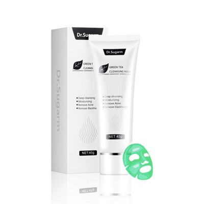 Kakanwo Dr. Sugarm Blackhead Peeling og fuktighetsgivende grønn te Mask Facial 40ml Hvit One Size