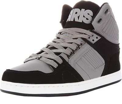 Osiris NYC 83 CLK Black Grey Wihte Miesten Hi Top Luistelukengät-9 Musta Harmaa Wihte 9 UK 43 EU 10 US