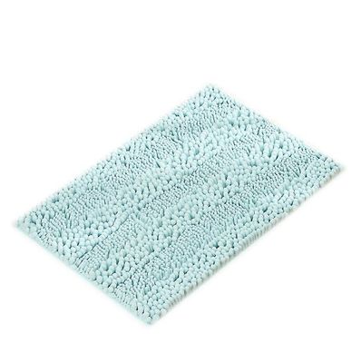 Handuo Badeværelse Tæpper, Super absorberende og tyk, skridsikker, Maskinvaskes blå