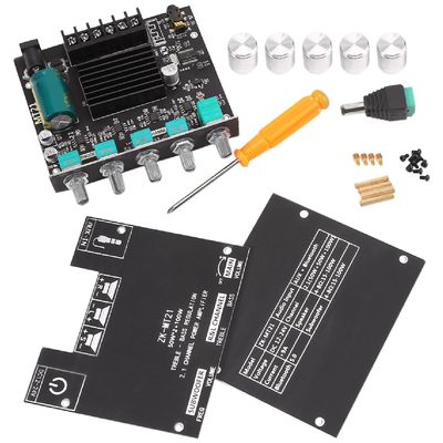 Kiikn -mt21 2.1-kanals Bluetooth 5.0 subwooferforstærker bord 50wx2+100w Power Audio stereoforstærker Board Bass Amp Aux