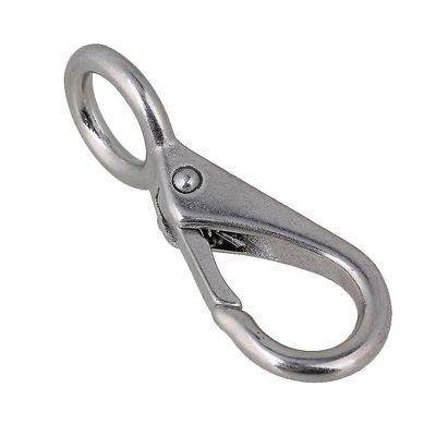 5.2Cm fjederbelastet fast øje båd snap 0 krog marine rigning id 10mm