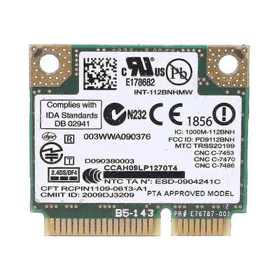 Centrino Wireless-N 1000 Wifi Link1000 802.11 b / g / n 112BNHMW 300Mbps Half Mini Pci-e langaton kortti