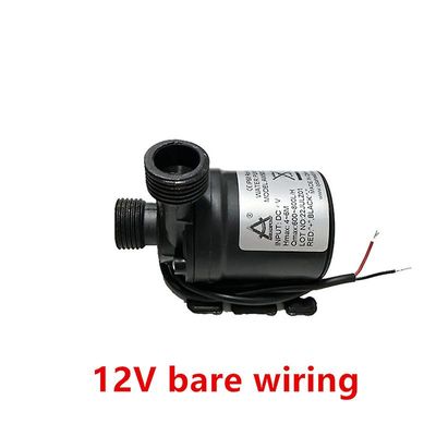 Vattenpump 12v högtryck ultratyst sol dc 24v hiss 5m 800l / h borstlös motor dränkbara vattenpumpar snabb brytningsfog 12V Bare Wiring